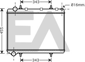 EACLIMA 31R55043 - Radiatore, Raffreddamento motore autozon.pro