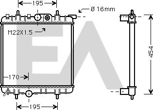 EACLIMA 31R55042 - Radiatore, Raffreddamento motore autozon.pro