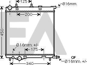 EACLIMA 31R55056 - Radiatore, Raffreddamento motore autozon.pro