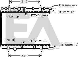 EACLIMA 31R55052 - Radiatore, Raffreddamento motore autozon.pro