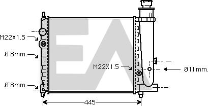 EACLIMA 31R55016 - Radiatore, Raffreddamento motore autozon.pro