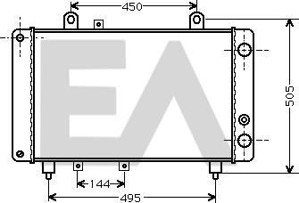 EACLIMA 31R55018 - Radiatore, Raffreddamento motore autozon.pro