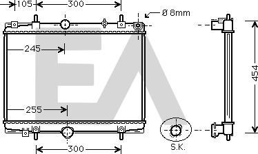 EACLIMA 31R55087 - Radiatore, Raffreddamento motore autozon.pro