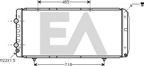 EACLIMA 31R55034 - Radiatore, Raffreddamento motore autozon.pro