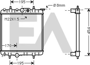 EACLIMA 31R55038 - Radiatore, Raffreddamento motore autozon.pro