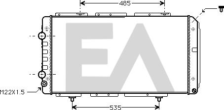 EACLIMA 31R55033 - Radiatore, Raffreddamento motore autozon.pro