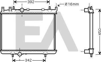 EACLIMA 31R55109 - Radiatore, Raffreddamento motore autozon.pro