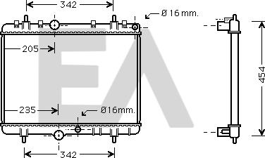 EACLIMA 31R55103 - Radiatore, Raffreddamento motore autozon.pro