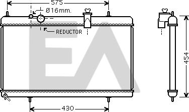 EACLIMA 31R55107 - Radiatore, Raffreddamento motore autozon.pro