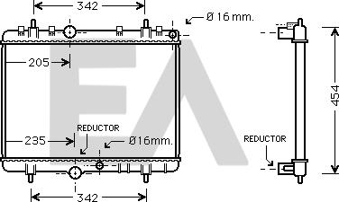 EACLIMA 31R55116 - Radiatore, Raffreddamento motore autozon.pro