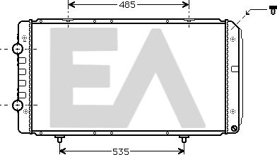 EACLIMA 31R55111 - Radiatore, Raffreddamento motore autozon.pro