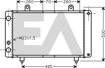 EACLIMA 31R55124 - Radiatore, Raffreddamento motore autozon.pro