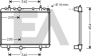 EACLIMA 31R55125 - Radiatore, Raffreddamento motore autozon.pro