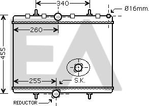 EACLIMA 31R55123 - Radiatore, Raffreddamento motore autozon.pro