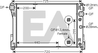 EACLIMA 31R50095 - Radiatore, Raffreddamento motore autozon.pro