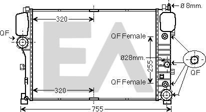 EACLIMA 31R50096 - Radiatore, Raffreddamento motore autozon.pro