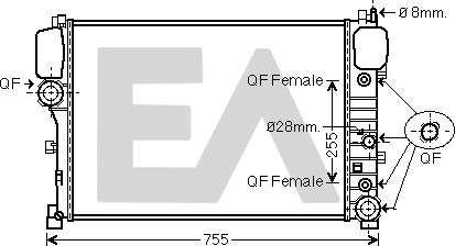 EACLIMA 31R50093 - Radiatore, Raffreddamento motore autozon.pro