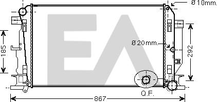 EACLIMA 31R50003 - Radiatore, Raffreddamento motore autozon.pro