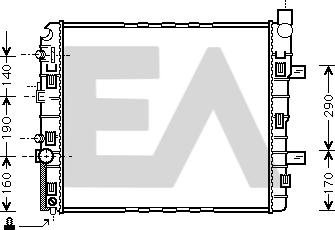 EACLIMA 31R50163 - Radiatore, Raffreddamento motore autozon.pro