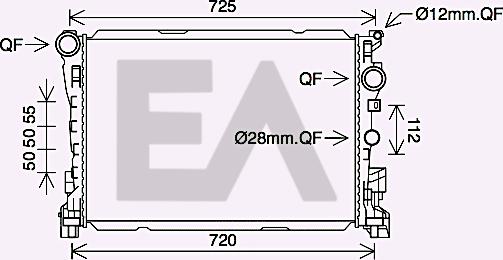 EACLIMA 31R50104 - Radiatore, Raffreddamento motore autozon.pro