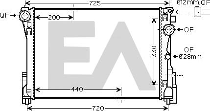 EACLIMA 31R50105 - Radiatore, Raffreddamento motore autozon.pro