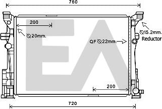 EACLIMA 31R50100 - Radiatore, Raffreddamento motore autozon.pro