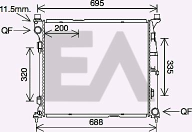 EACLIMA 31R50107 - Radiatore, Raffreddamento motore autozon.pro