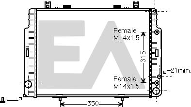 EACLIMA 31R50118 - Radiatore, Raffreddamento motore autozon.pro