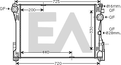 EACLIMA 31R50188 - Radiatore, Raffreddamento motore autozon.pro