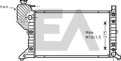 EACLIMA 31R50129 - Radiatore, Raffreddamento motore autozon.pro