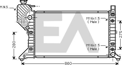 EACLIMA 31R50170 - Radiatore, Raffreddamento motore autozon.pro