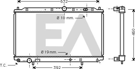 EACLIMA 31R51044 - Radiatore, Raffreddamento motore autozon.pro