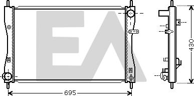 EACLIMA 31R51084 - Radiatore, Raffreddamento motore autozon.pro