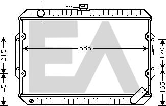 EACLIMA 31R51022 - Radiatore, Raffreddamento motore autozon.pro