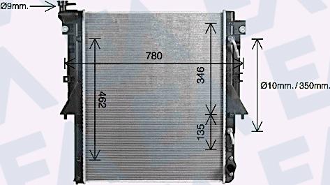 EACLIMA 31R51142 - Radiatore, Raffreddamento motore autozon.pro