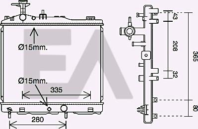 EACLIMA 31R51119 - Radiatore, Raffreddamento motore autozon.pro