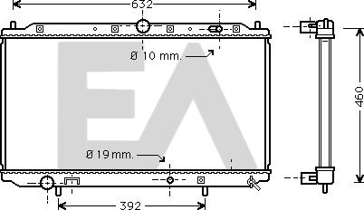 EACLIMA 31R51131 - Radiatore, Raffreddamento motore autozon.pro