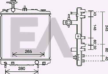 EACLIMA 31R51120 - Radiatore, Raffreddamento motore autozon.pro