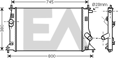 EACLIMA 31R52081 - Radiatore, Raffreddamento motore autozon.pro