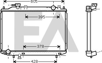 EACLIMA 31R52071 - Radiatore, Raffreddamento motore autozon.pro