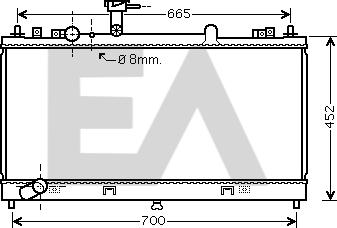 EACLIMA 31R52101 - Radiatore, Raffreddamento motore autozon.pro