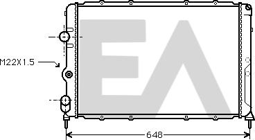 EACLIMA 31R60052 - Radiatore, Raffreddamento motore autozon.pro