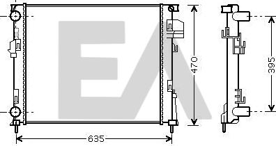 EACLIMA 31R60069 - Radiatore, Raffreddamento motore autozon.pro