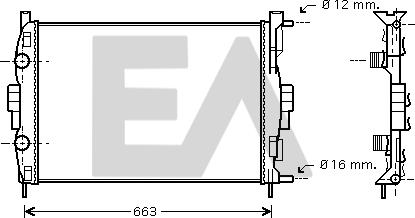 EACLIMA 31R60065 - Radiatore, Raffreddamento motore autozon.pro