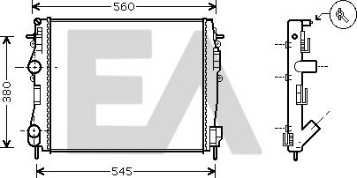 EACLIMA 31R60066 - Radiatore, Raffreddamento motore autozon.pro