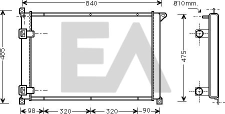 EACLIMA 31R60060 - Radiatore, Raffreddamento motore autozon.pro