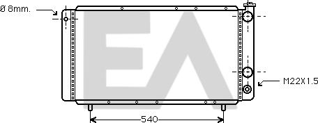 EACLIMA 31R60013 - Radiatore, Raffreddamento motore autozon.pro