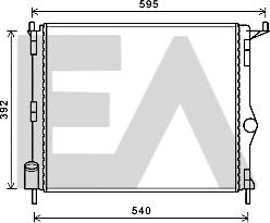 EACLIMA 31R60156 - Radiatore, Raffreddamento motore autozon.pro