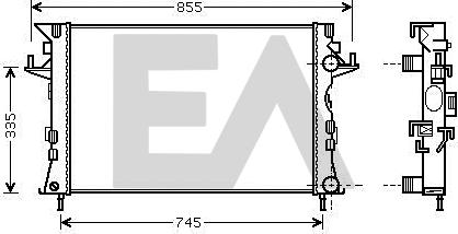 EACLIMA 31R60151 - Radiatore, Raffreddamento motore autozon.pro