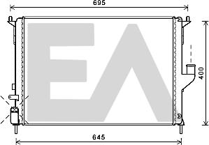 EACLIMA 31R60157 - Radiatore, Raffreddamento motore autozon.pro